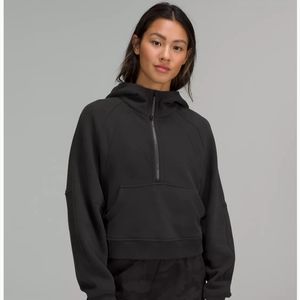Lululemon Scuba Oversized Half-Zip Hoodie Black XS/S